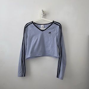 Adidas long sleeve crop top